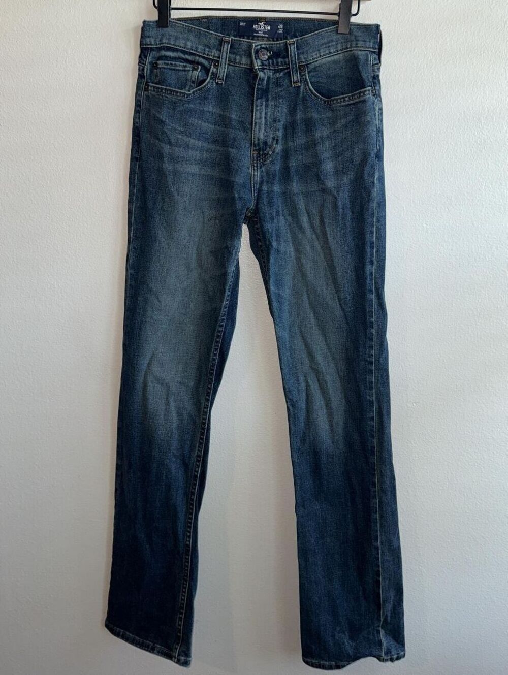 Hollister Epic Flex Boot Cut Jeans Men's 28x32 Medium Wash Denim